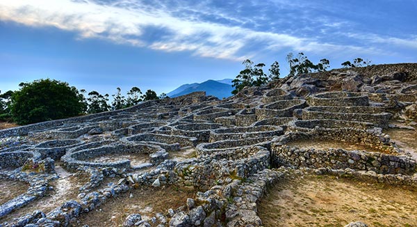 Siedlung der Kelten Castro de Santa Tega Galizien