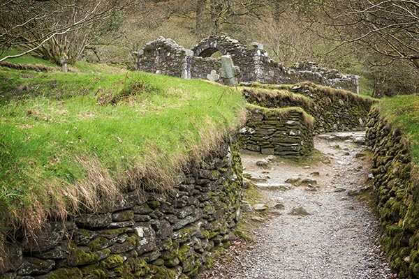 Ruinen einer Kelten Siedlung in Irland